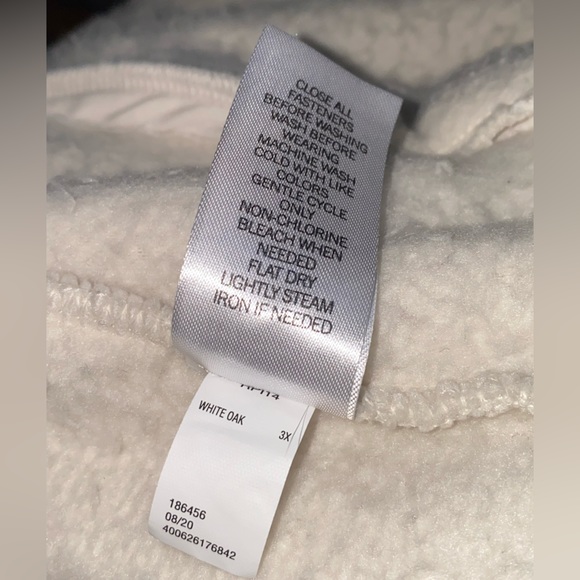 EVRI Button Front Sherpa Bomber Jacket 3X - Picture 11 of 13